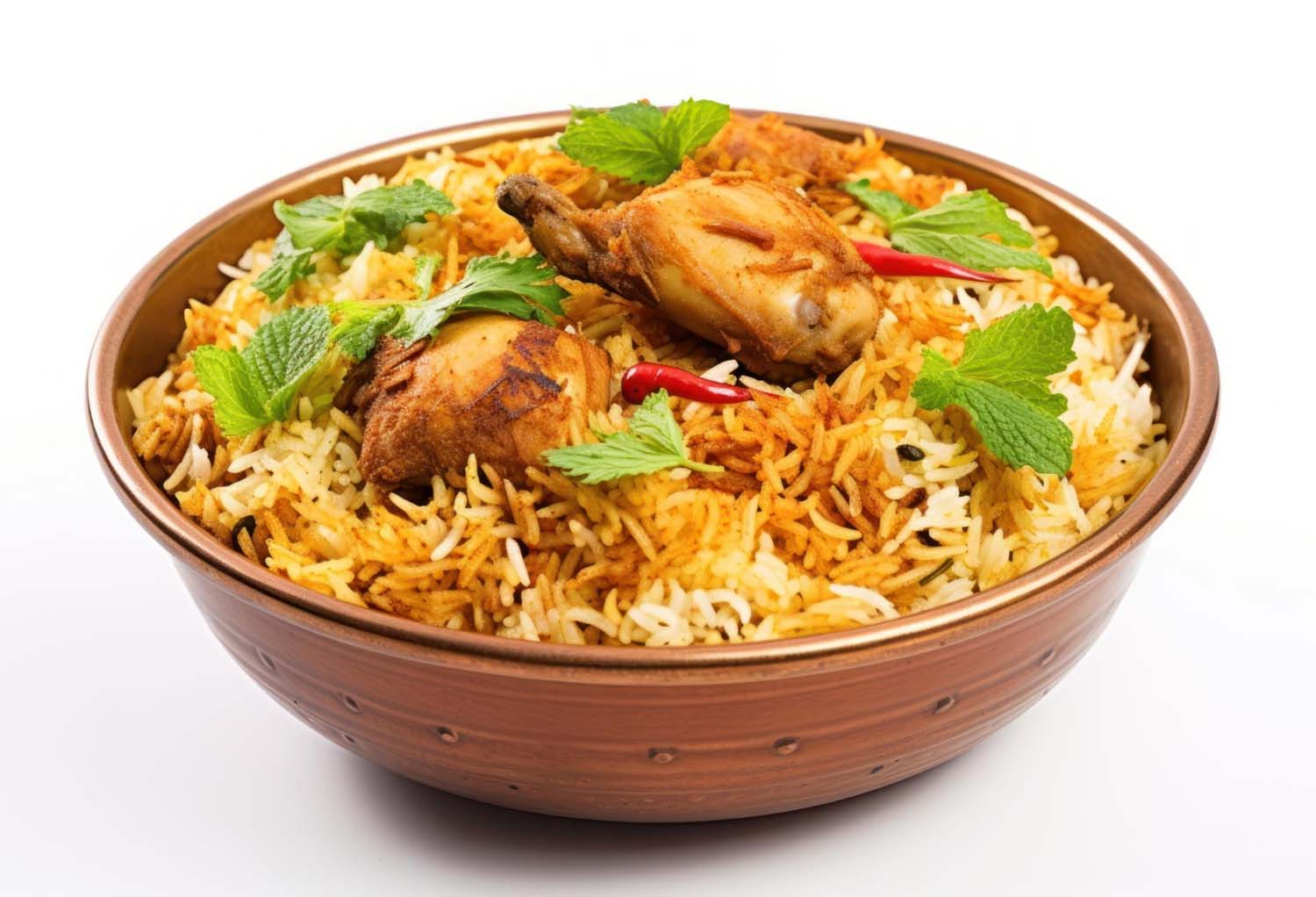 Fragrant chicken biryani
